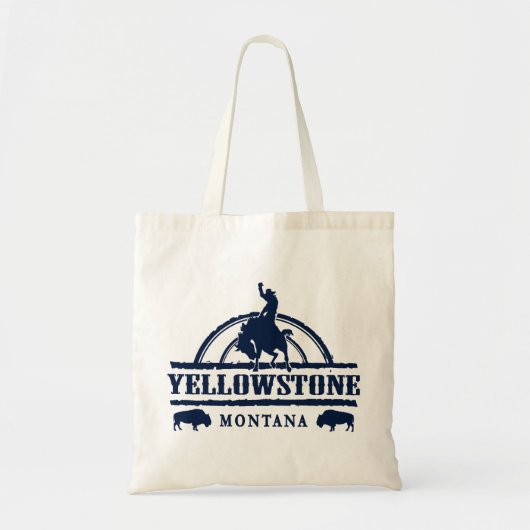 Yellowstone Montana Rodeo Cowboy Tote Bag (Voorkant)