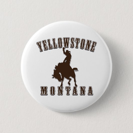 Yellowstone Montana Ronde Button 5,7 Cm (Voorkant)