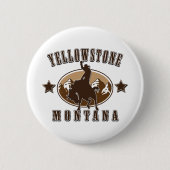 Yellowstone-Montana Ronde Button 5,7 Cm (Voorkant)