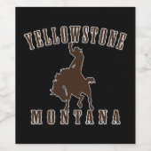 Yellowstone Montana Wijn Etiket (Enkel label)