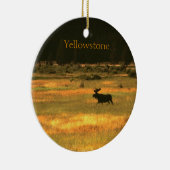 Yellowstone Moose kerstversiering Keramisch Ornament (Rechts)