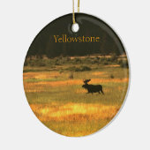 Yellowstone Moose kerstversiering Keramisch Ornament (Links)