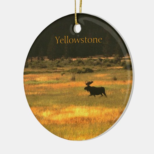Yellowstone Moose kerstversiering Keramisch Ornament (Links)