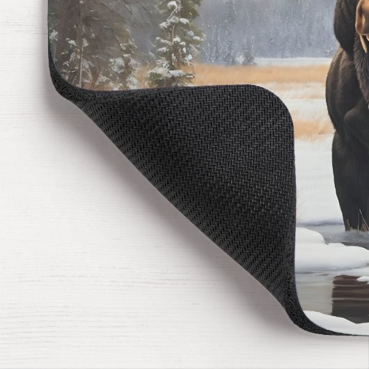 Yellowstone Moose Muismat (Hoek)