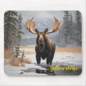 Yellowstone Moose Muismat (Voorkant)