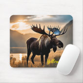 Yellowstone Moose Muismat (Met muis)