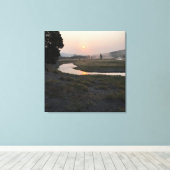 Yellowstone Morning Canvas Afdrukken (Insitu (Houten vloer))