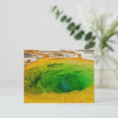 Yellowstone - Morning Glory Pool briefkaart (Staand voorkant)