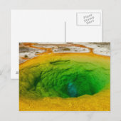 Yellowstone - Morning Glory Pool briefkaart (Voorkant / Achterkant)