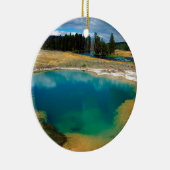Yellowstone Morning Glory Pool Wyoming Keramisch Ornament (Rechts)
