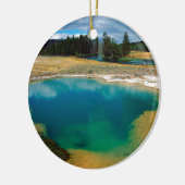 Yellowstone Morning Glory Pool Wyoming Keramisch Ornament (Links)