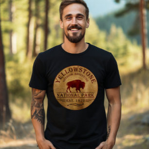 Yellowstone nationaal park t-shirt
