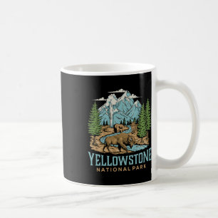 Yellowstone Nationaal Park Wolf Bison Beer Vinta Koffiemok