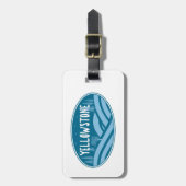 Yellowstone Nationaal Park Wyoming Montana Buitens Bagagelabel (Voorkant verticaal)