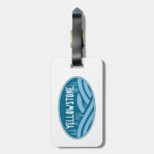 Yellowstone Nationaal Park Wyoming Montana Buitens Bagagelabel (Achterkant verticaal)