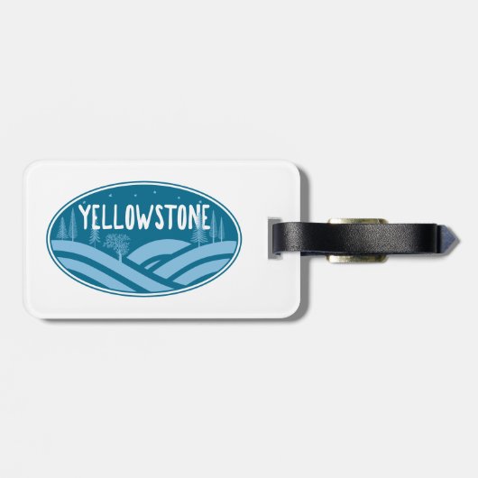 Yellowstone Nationaal Park Wyoming Montana Buitens Bagagelabel (Achterkant horizontaal)