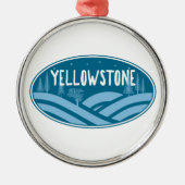 Yellowstone Nationaal Park Wyoming Montana Buitens Metalen Ornament (Voorkant)