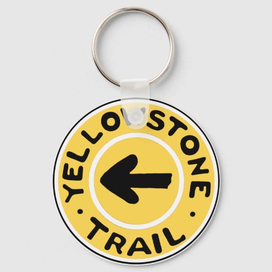 Yellowstone National Auto Trail Sleutelhanger (Voorkant)