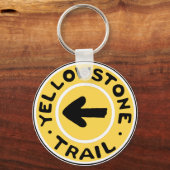 Yellowstone National Auto Trail Sleutelhanger (Voorkant)