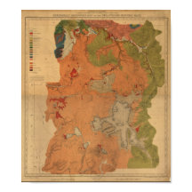 Yellowstone National Park 1878 Geologic Survey Map