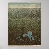 Yellowstone National Park 1895 Panoramic Map Poster (Voorkant)