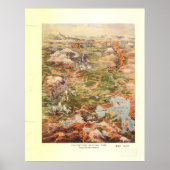Yellowstone National Park 1910 Panoramic Map Poster (Voorkant)