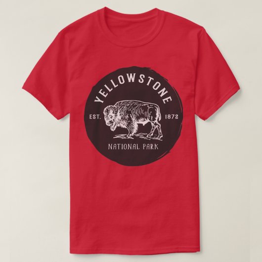 Yellowstone National Park 1 T-shirt (Design voorkant)