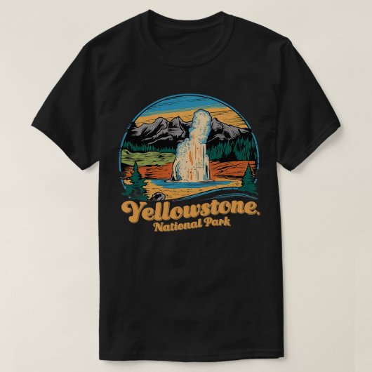 Yellowstone National Park 1 T-shirt (Design voorkant)