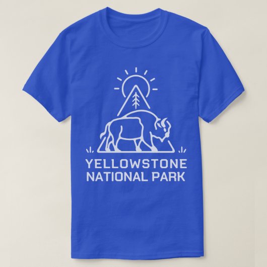 Yellowstone National Park 1 voor Camping Wandelen  T-shirt (Design voorkant)
