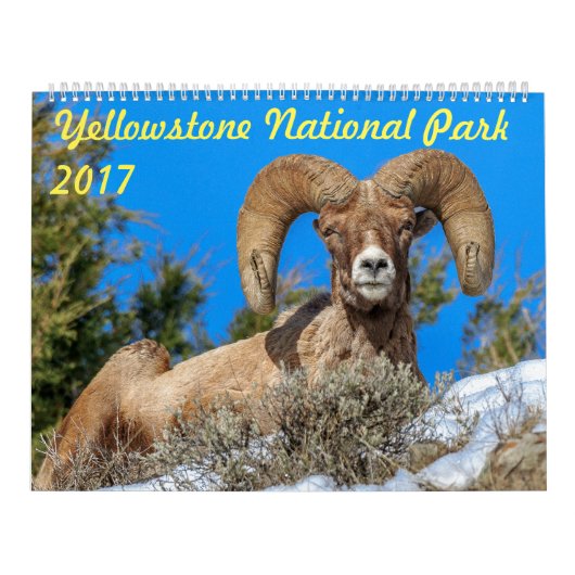 Yellowstone National Park 2017 Wall Calendar Kalender (Hoes)