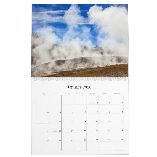 Yellowstone National Park 2017 Wall Calendar Kalender (Jan 2026)