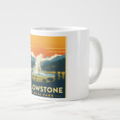 Yellowstone National Park Adventure Design Grote Koffiekop (Voorkant rechts)
