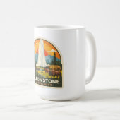 Yellowstone National Park Adventure Design Koffiemok (Voorkant rechts)