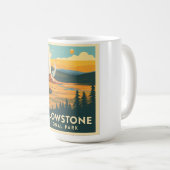 Yellowstone National Park Adventure Design Koffiemok (Voorkant rechts)