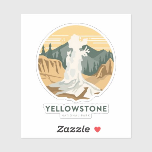 Yellowstone National Park Adventure Sticker (Vel)