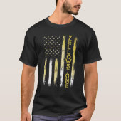 Yellowstone National Park American Flag T-shirt (Voorkant)