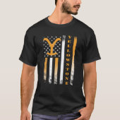 Yellowstone National Park American Flag  T-shirt (Voorkant)