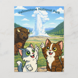 Yellowstone National Park ansichtkaart Briefkaart
