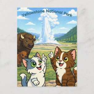 Yellowstone National Park ansichtkaart Briefkaart