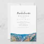 Yellowstone National Park Bachelorette Party Kaart (Voorkant)