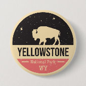 Yellowstone National Park Badge Button (Voorkant)
