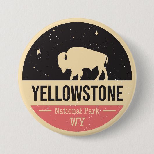 Yellowstone National Park Badge Button (Voorkant)