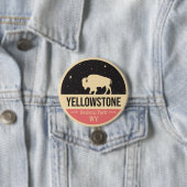 Yellowstone National Park Badge Button (In situ)