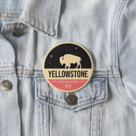 Yellowstone National Park Badge Button