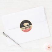 Yellowstone National Park Badge Ronde Sticker (Envelop)