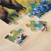 Yellowstone National Park Bear Landscape Van Gogh Legpuzzel (Zijkant)