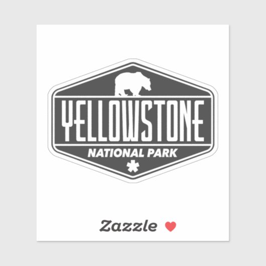 Yellowstone National Park Beer - Retro Reizen Sticker (Vel)