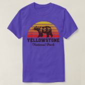 Yellowstone National Park Beer Sunset Yellow T-shirt (Design voorkant)