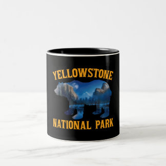  Yellowstone National Park Beer Wyoming Tweekleurige Koffiemok