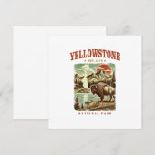 Yellowstone National Park: bergen en bizons (Voorkant / Achterkant)